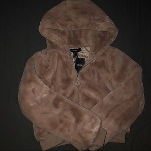 fuzzy pink jacket